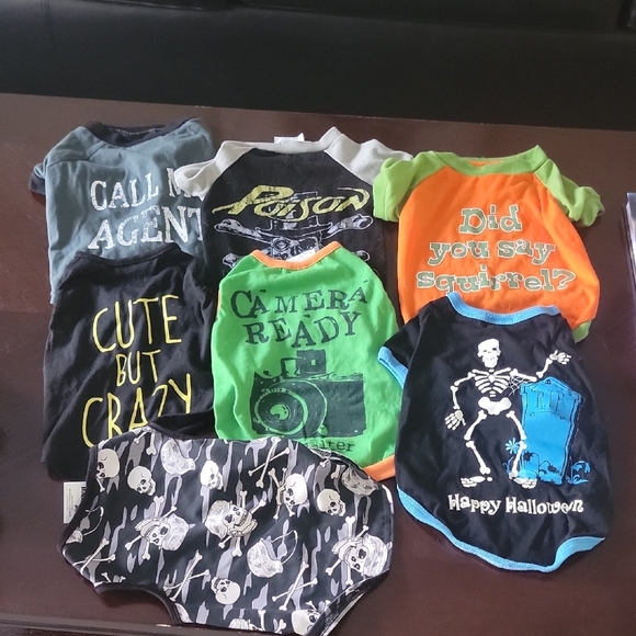 Dog Tees And Tanks 7 Total - Picture 1 of 9